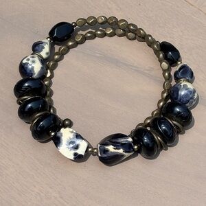 Sensational Snowflake Obsidian Necklace!